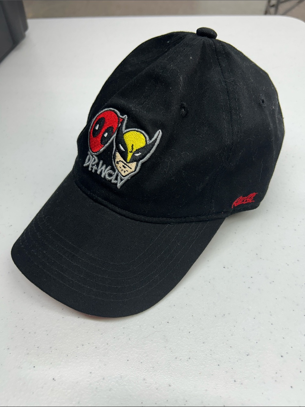 RSVLTS Black Deadpool & Wolverine Embroidered Baseball Cap